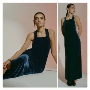 Anthropologie NWT Halter Velvet Maxi Dress
Size XL